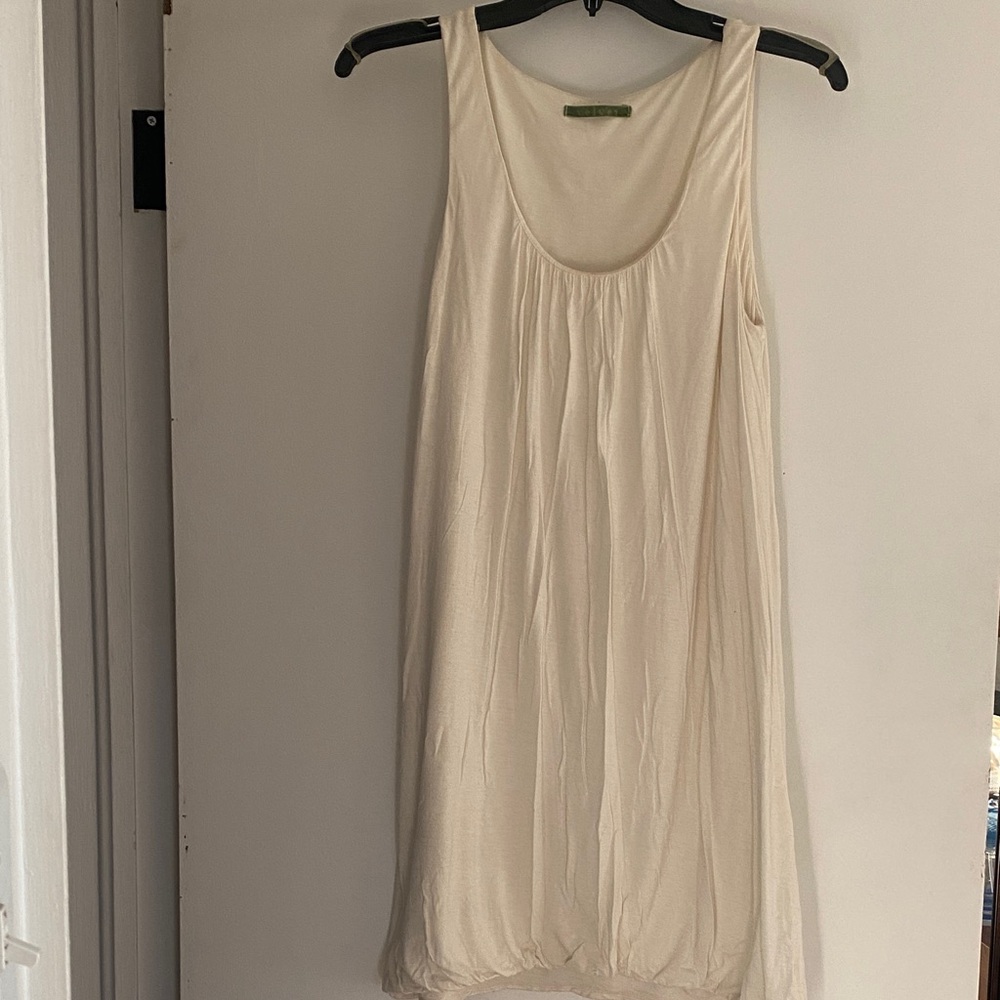 Cream Sleeveless Dress